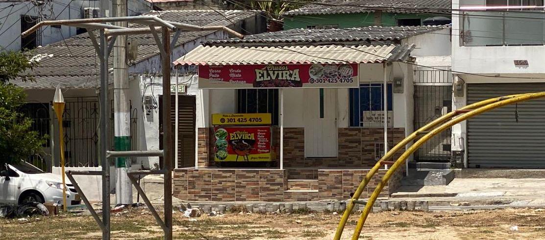 Lugar donde sucedió el doble homicidio. 