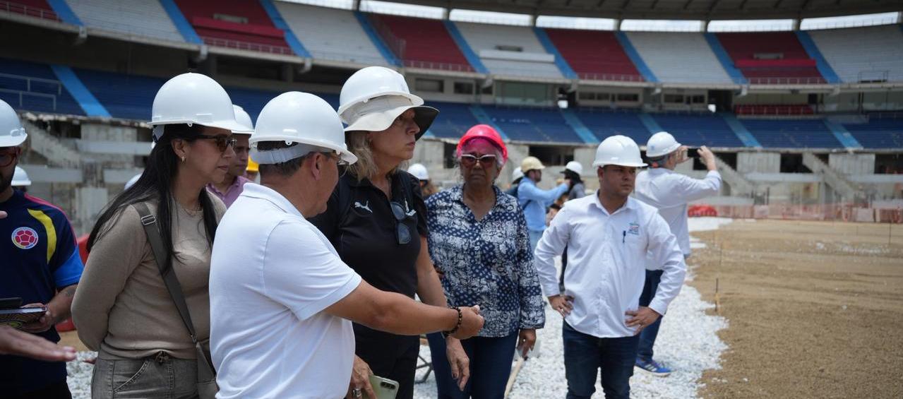 Imagen de la segunda inspección de la Conmebol.