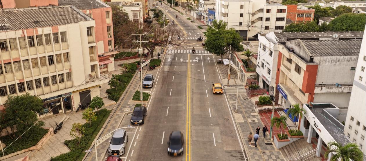 El primer tramo de la calle 72 entregado, desde la carrera 38 hasta la carrera 39.