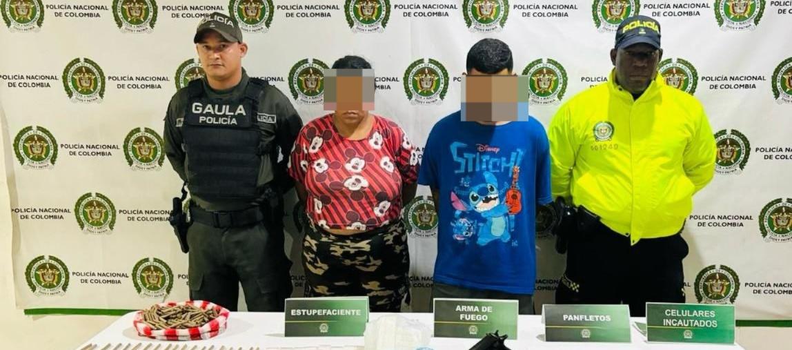 En el mismo operativo fue capturada una mujer y aprehendido un adolescente de 16 años de edad.