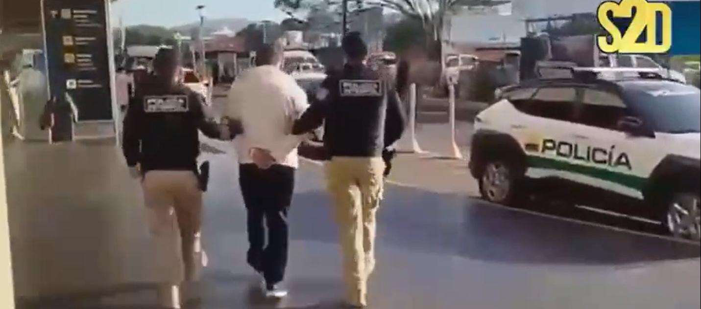 Capturado en el aeropuerto de Cartagena.