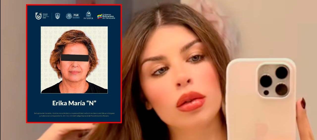 La mujer capturada y su nuera Carolina Flores.