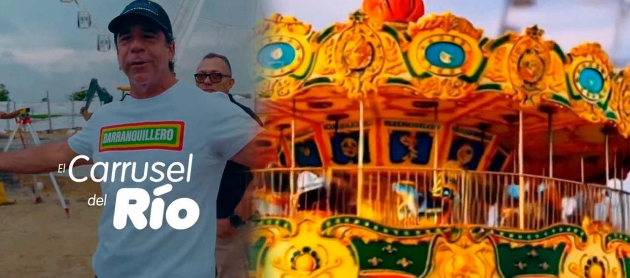 El Alcalde Alex Char y el Carrusel del Río.