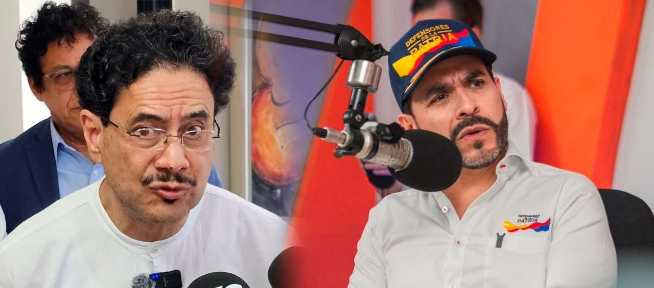 Los candidatos Iván Cepeda y Abelardo de la Espriella.