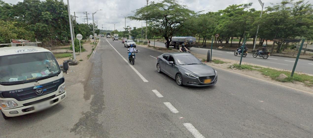 Circunvalar con Cordialidad, donde ocurrió el hecho. 