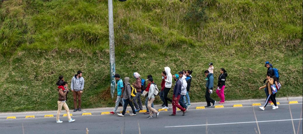 Movilización por conflicto armado en Colombia.
