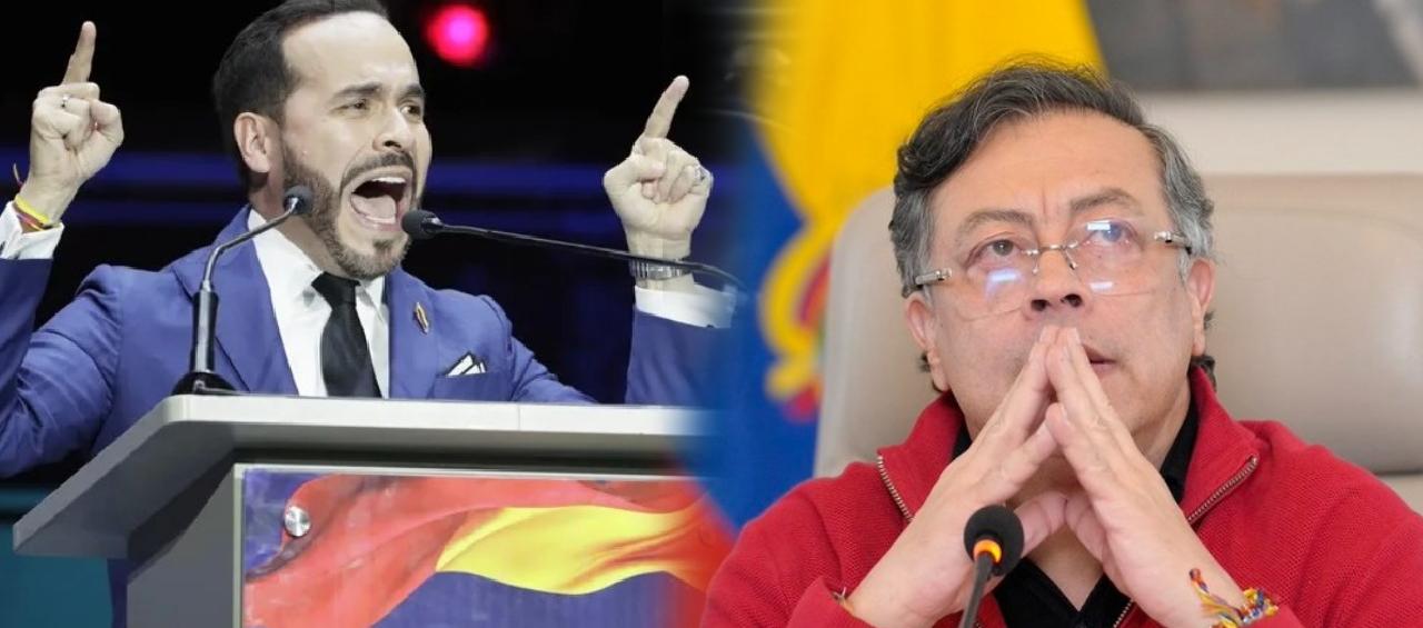 El candidato Abelardo De La Espriella y el Presidente Gustavo Petro.