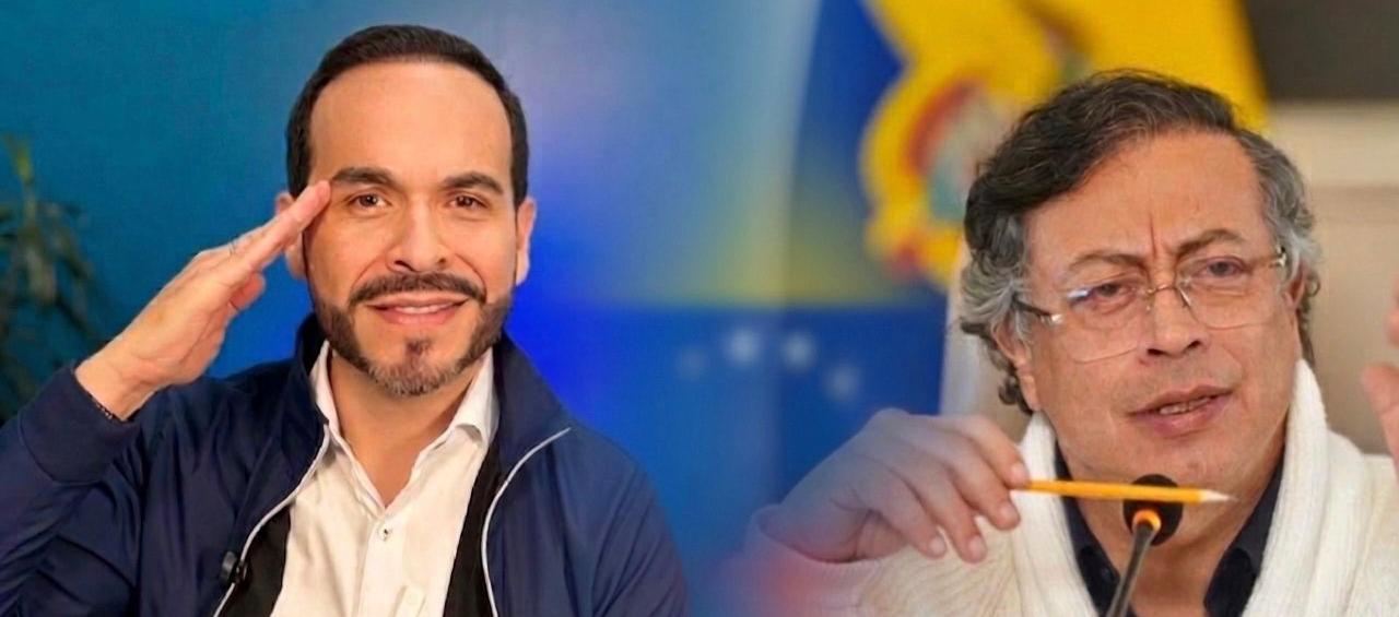  El candidato presidencial Abelardo De la Espriella y el Presidente Gustavo Petro. 