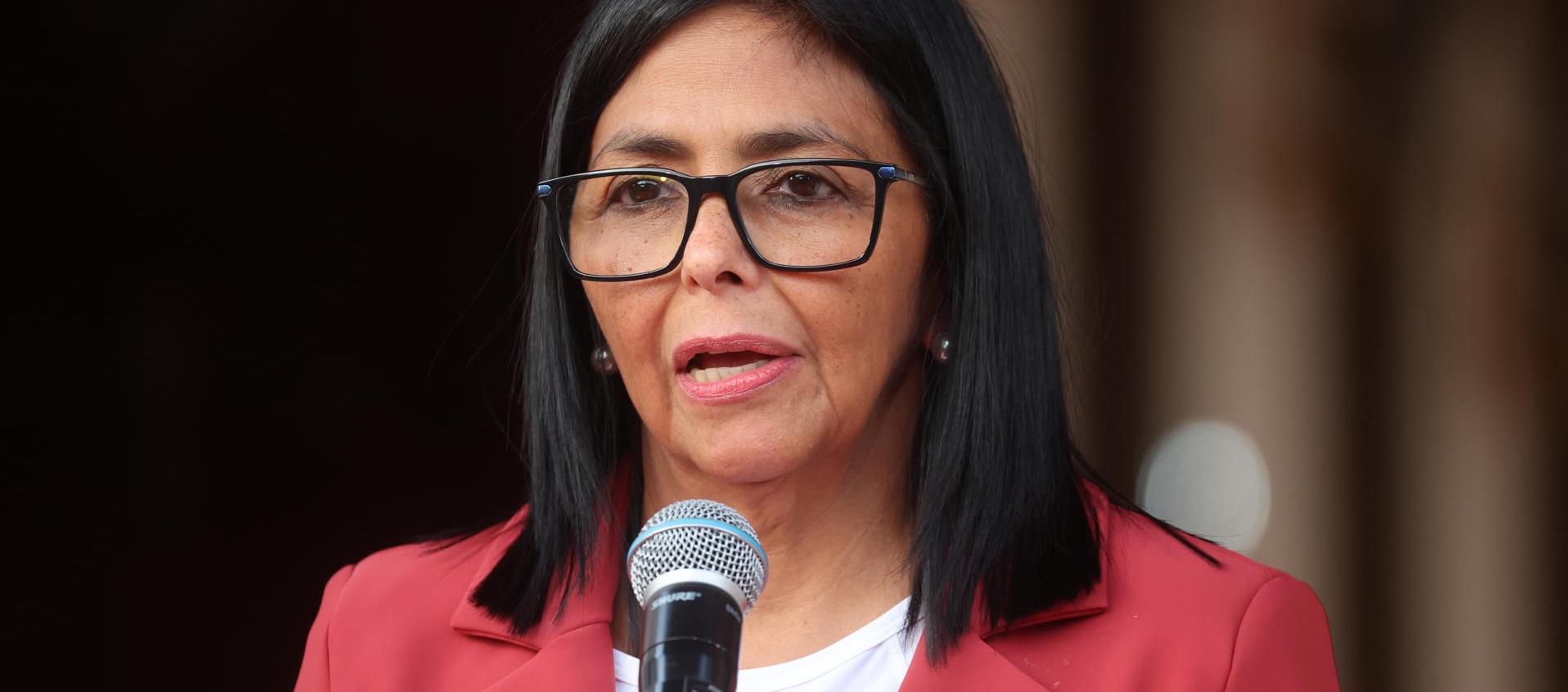 Delcy Gutiérrez, presidenta interina de Venezuela. 