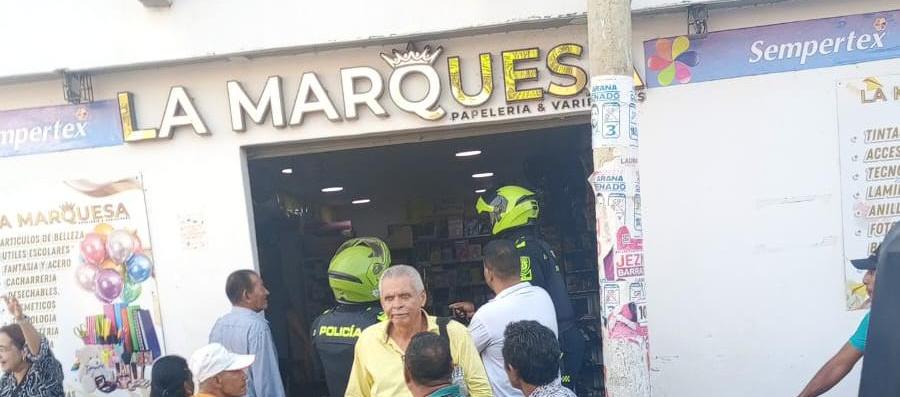 Establecimiento comercial en donde se perpetró el ataque a bala. 