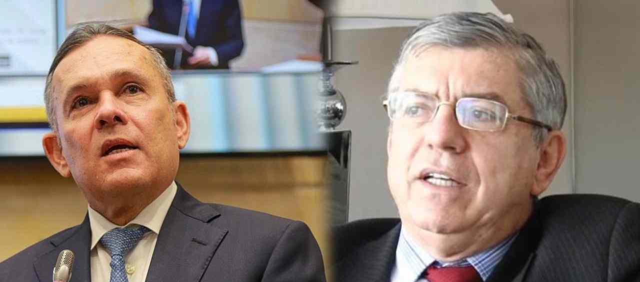 Efraín Cepeda, presidente del Partido Conservador, y César Gaviria, director del Partido Liberal. 