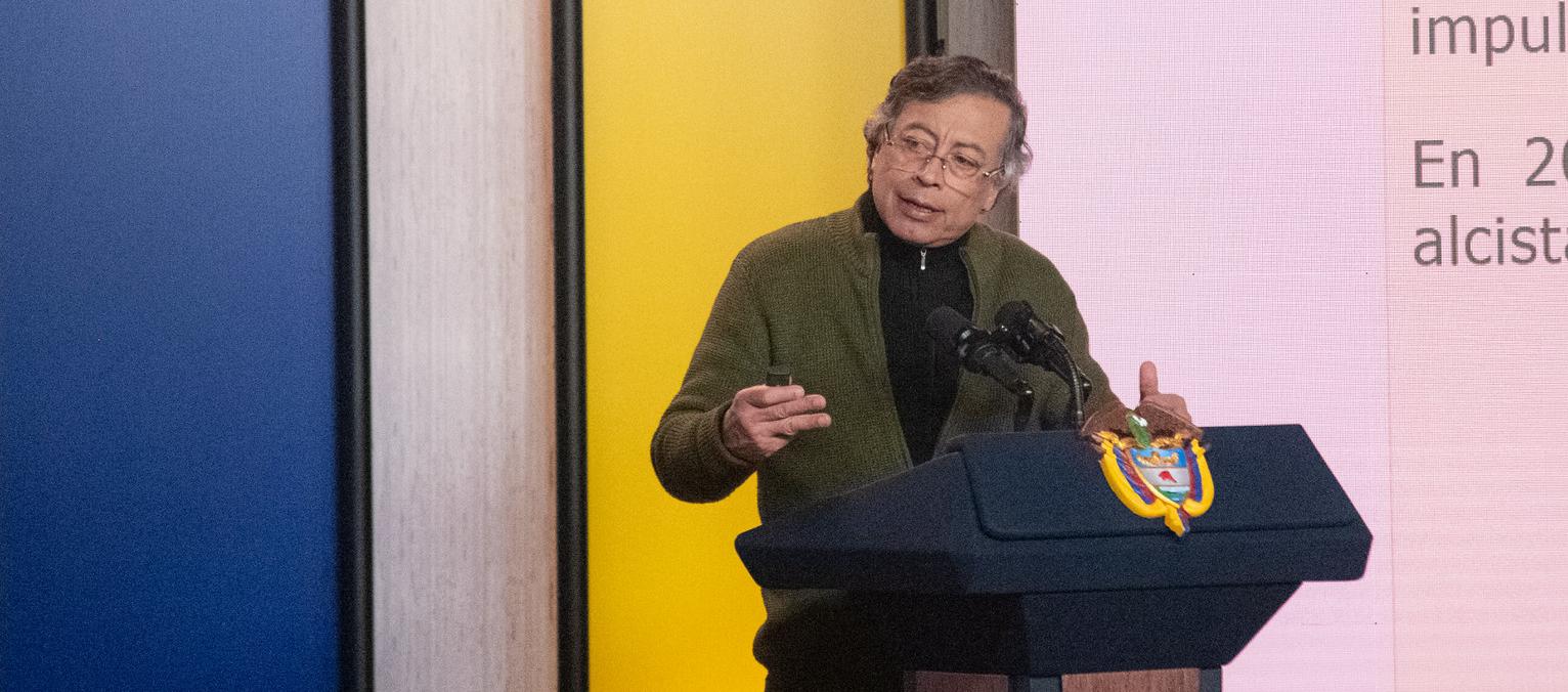El Presidente Gustavo Petro.