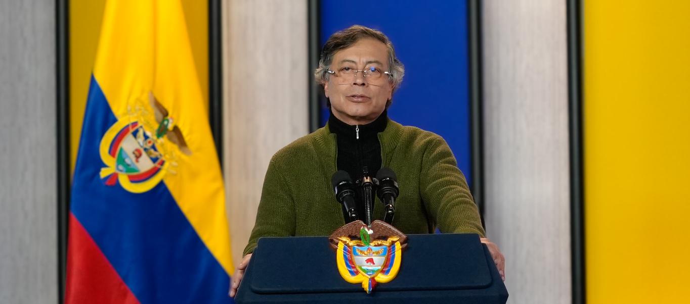 El Presidente Gustavo Petro.