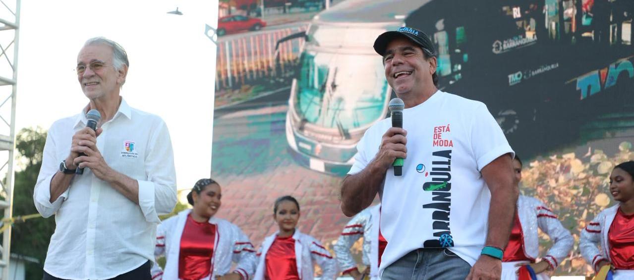 El gobernador Eduardo Verano y el alcalde Alejandro Char.