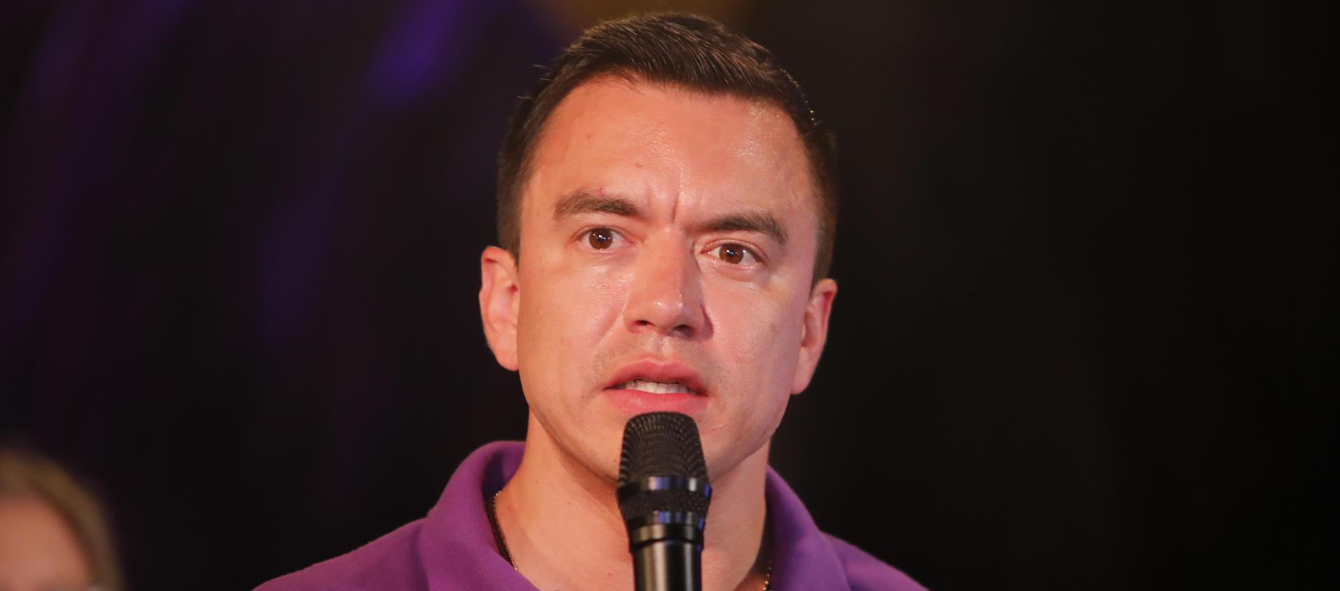 El Presidente de Ecuador, Daniel Noboa.