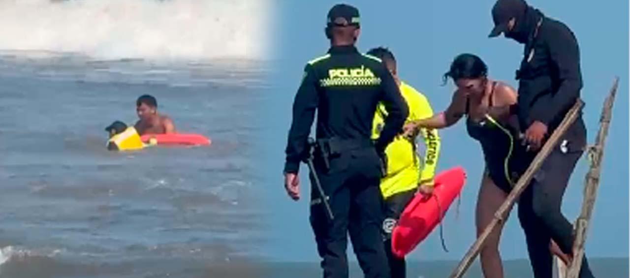 Rescate de dos surfistas