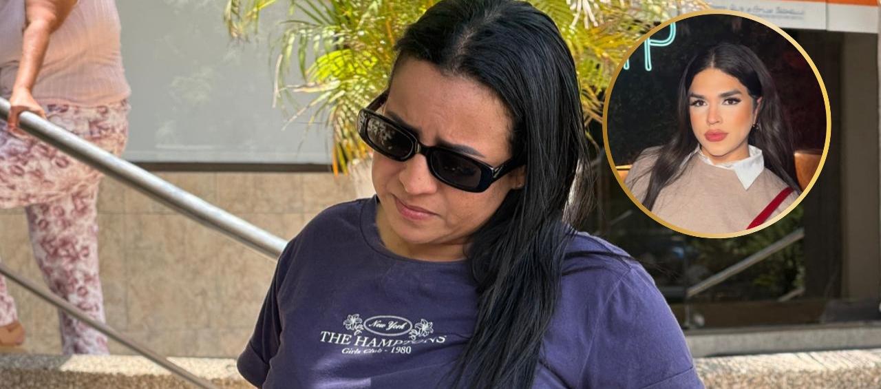 Johana Morales y su familiar Leonela (círculo). 