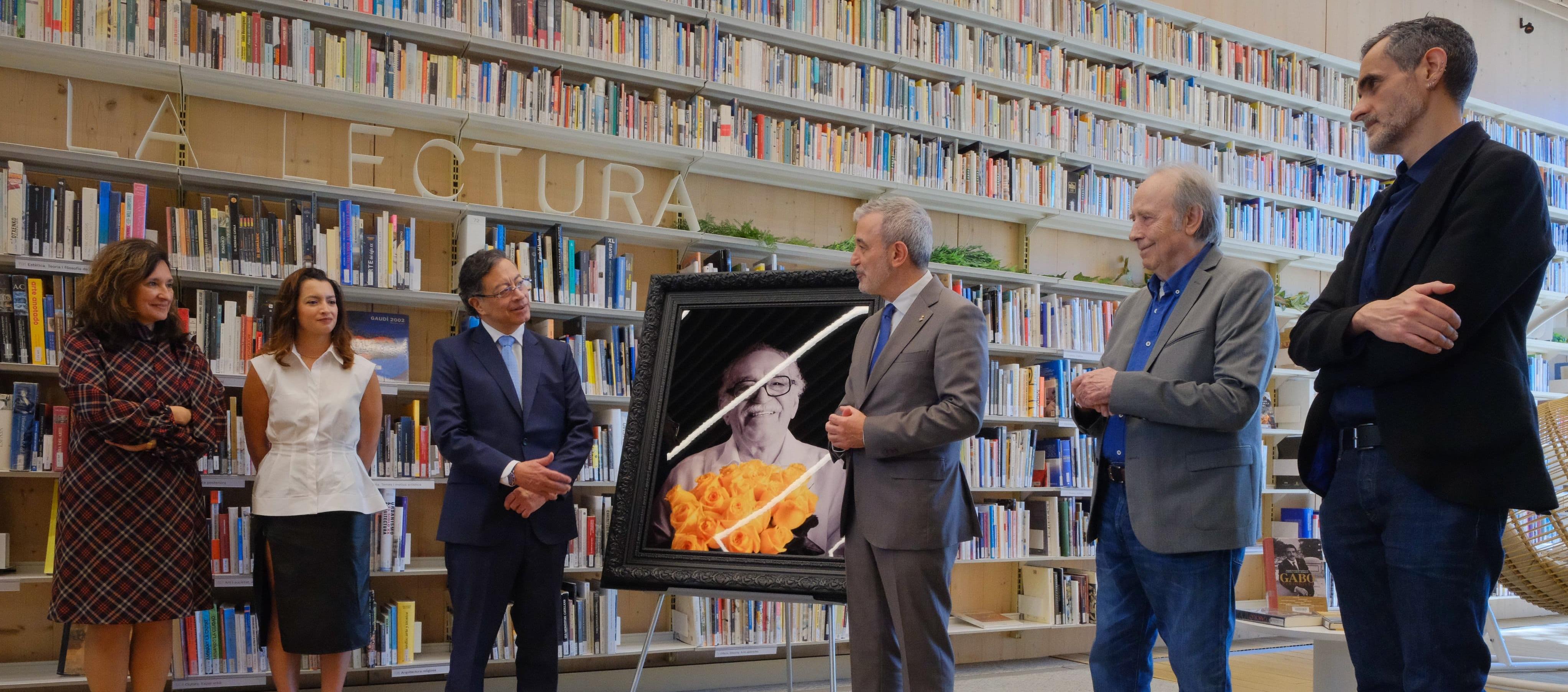 Petro en la entrega del último retrato artístico en vida de Gabriel García Márquez