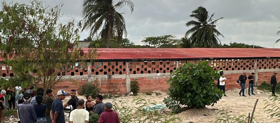 Lugar donde ocurrió el crimen en el corregimiento La Playa. 