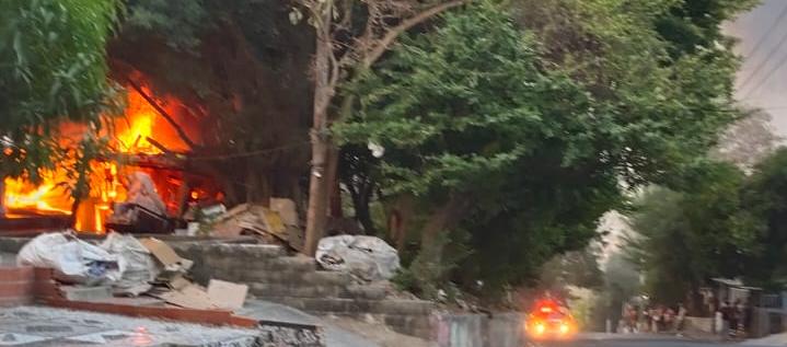 Incendio en la Loma de la Manga. 