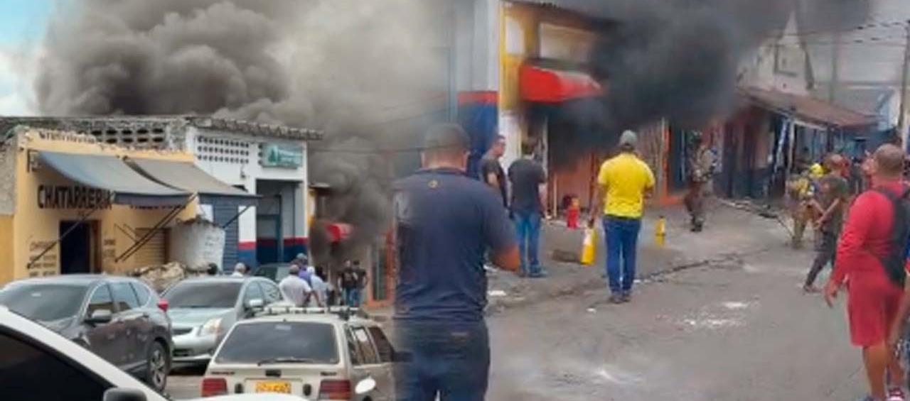 Lugar donde se presentó el incendio. 