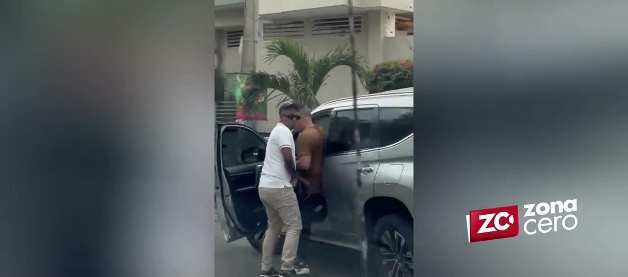 Atraco a mano armada ocurrido la semana anterior en inmediaciones del Parque Venezuela, en Barranquilla. 