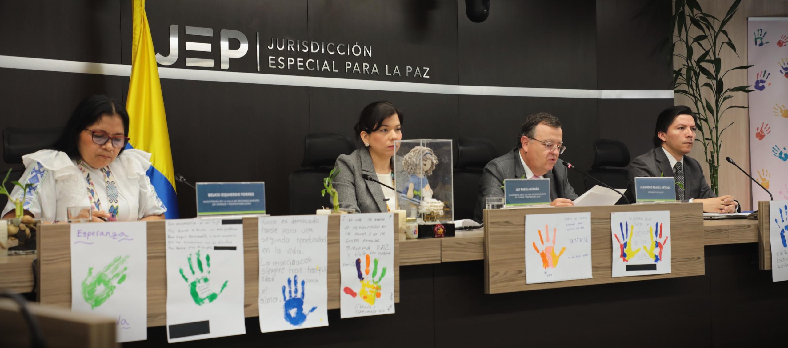 Rueda de prensa de este martes por parte de la JEP.