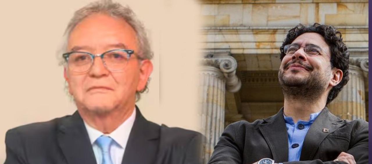 Jorge Lemus y el candidato presidencial Iván Cepeda. 