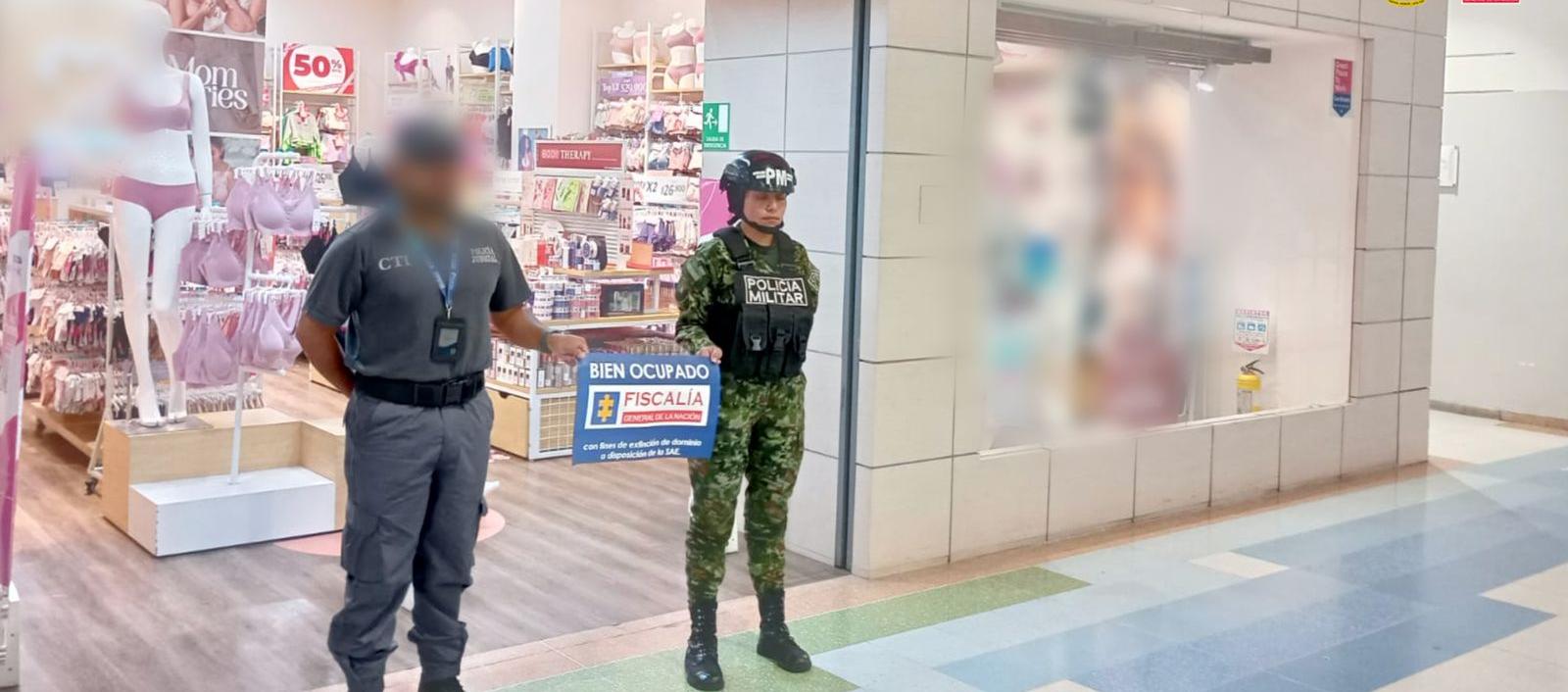 Allanamiento en un local de Lili Pink el día anterior. 