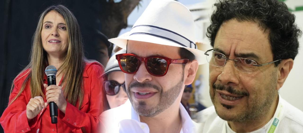 Paloma Valencia, Abelardo De la Espriella y Iván Cepeda. 