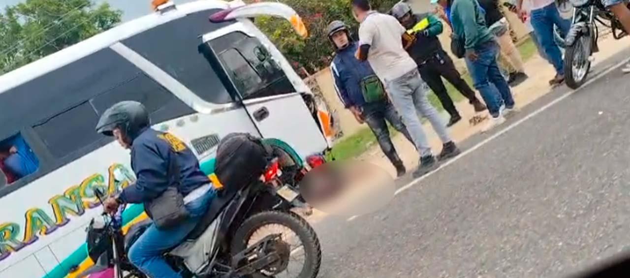 Lugar del accidente. 