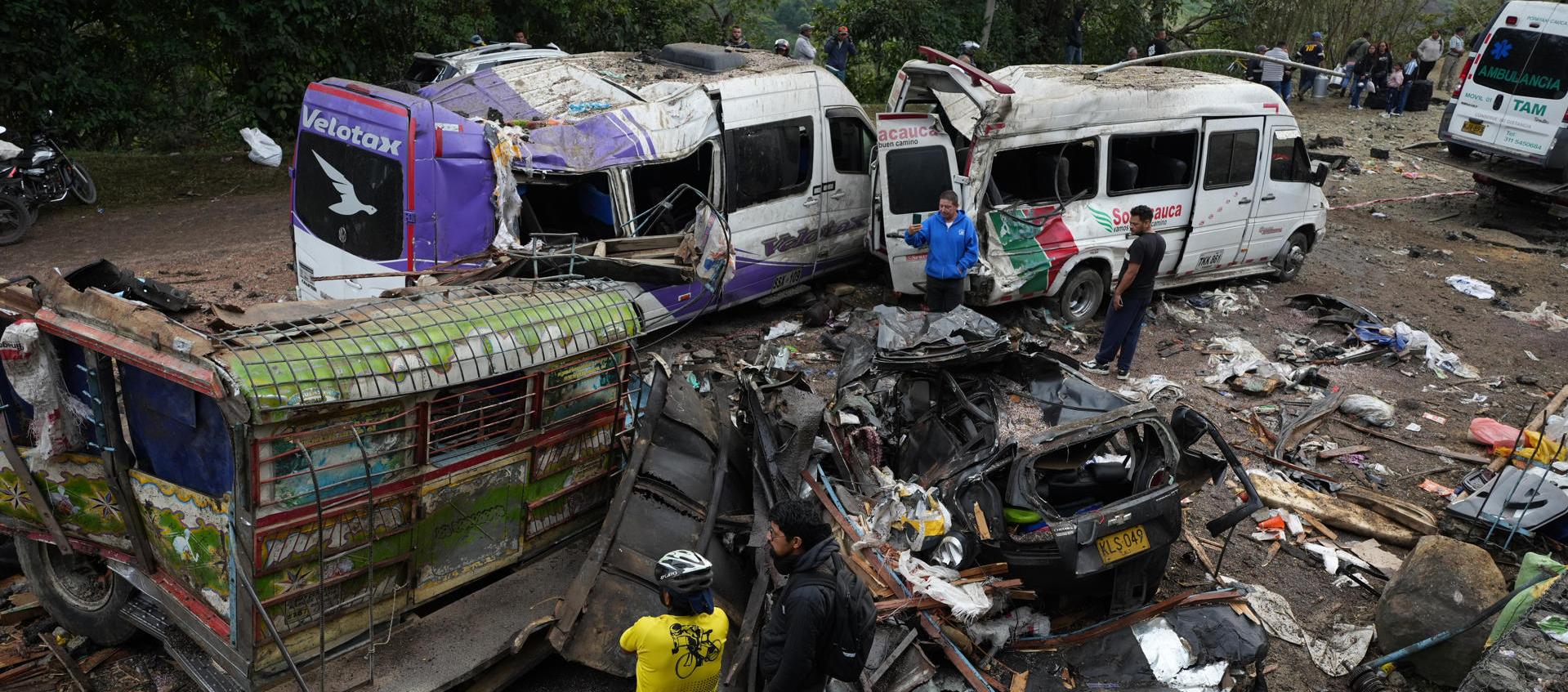 Lugar donde se presentó el atentado terrorista en la tarde del sábado. 