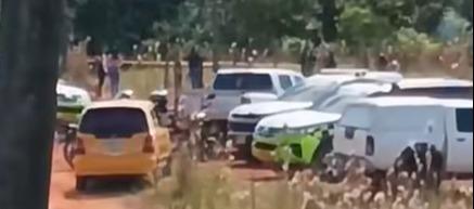 Lugar donde encontraron los cuerpos.