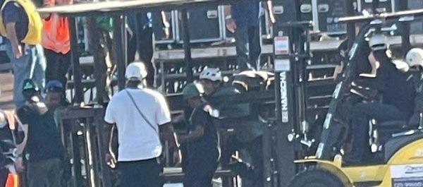 Lugar donde se hará el concierto en Río de Janeiro.