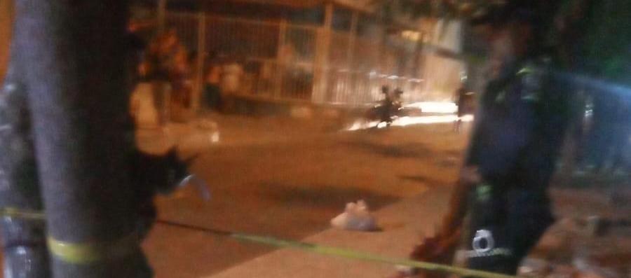 Lugar donde sucedió el homicidio en Los Almendros.