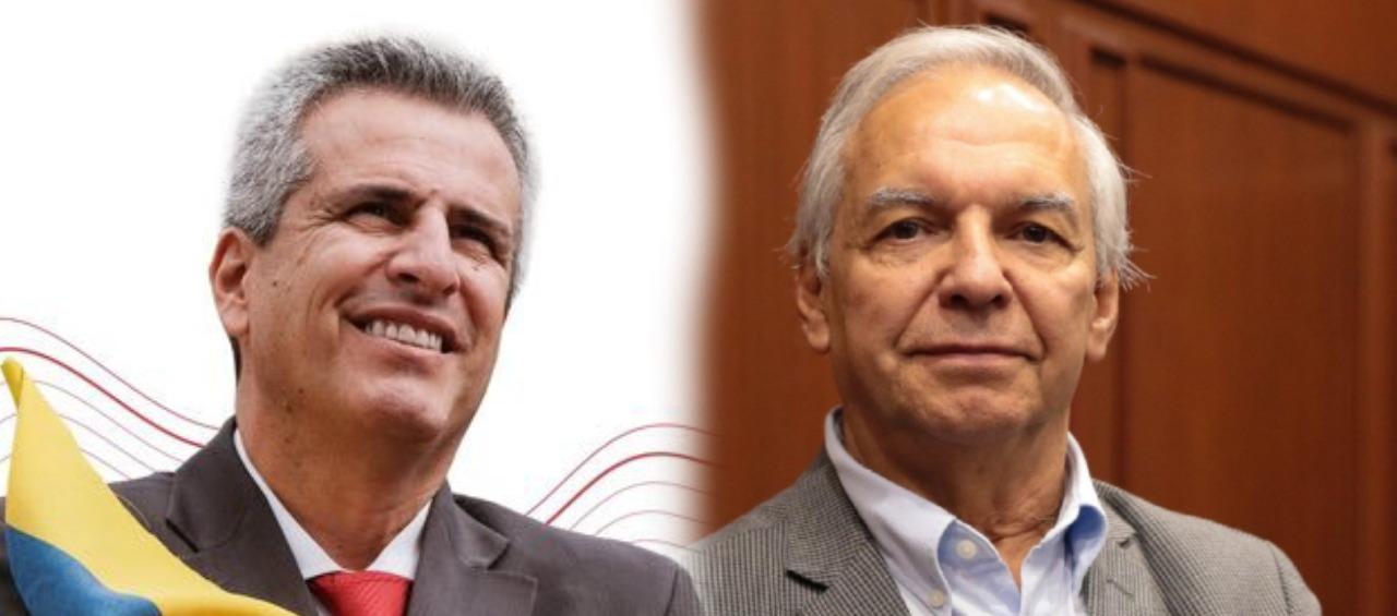 Luis Fernando Velasco y Ricardo Bonilla, ambos exministros del Gobierno de Gustavo Petro. 