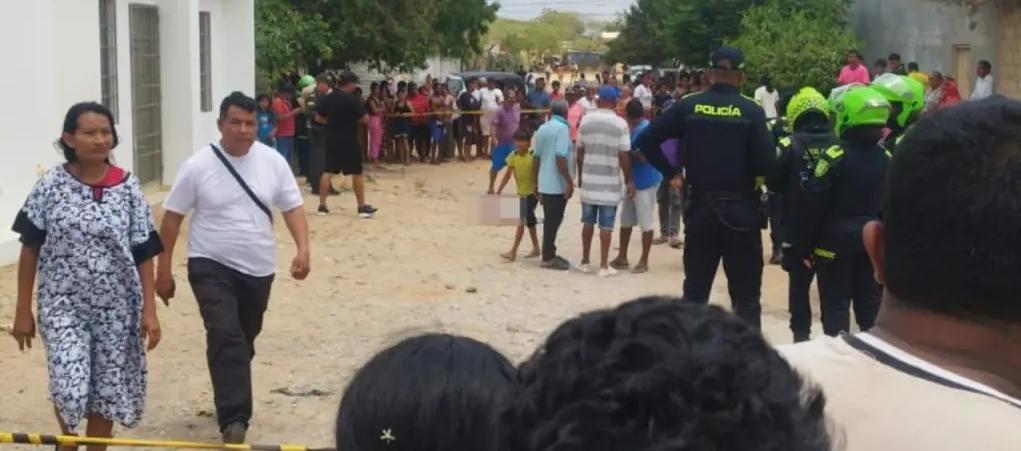 Foto de referencia de masacre reciente en La Guajira. 