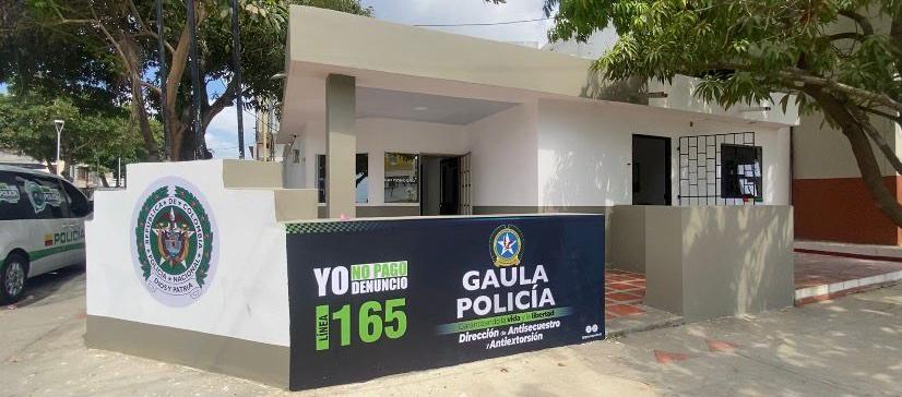 La oficina del Gaula está ubicada en el CAI del barrio El Concorde. 
