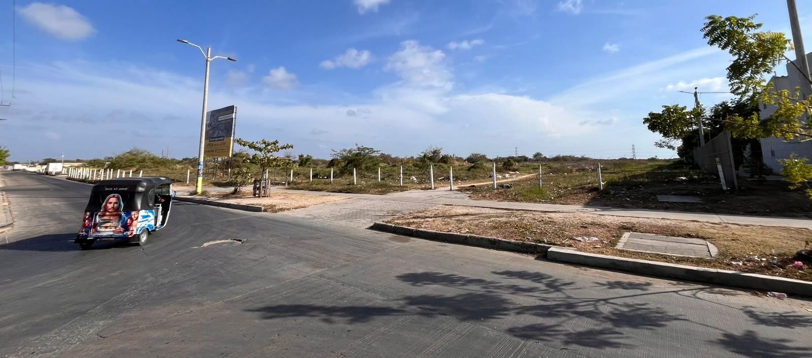 Paradero de buses donde se registran los atracos. 