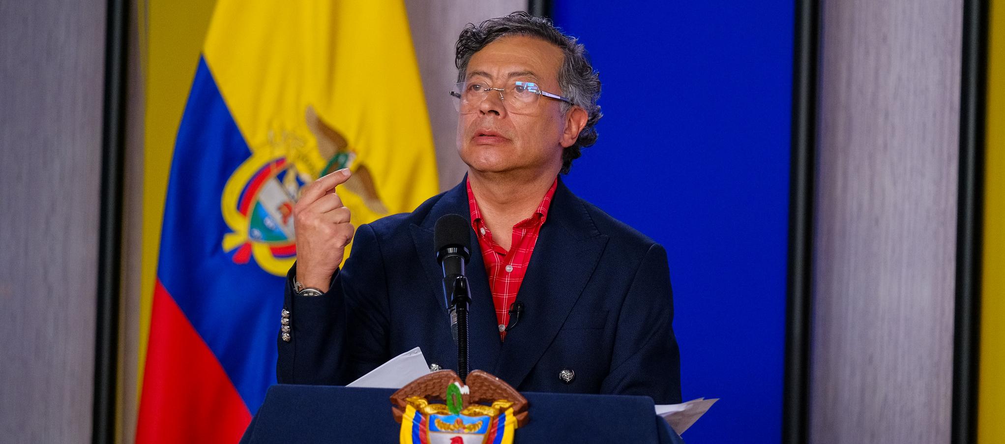 El Presidente de Colombia, Gustavo Petro.