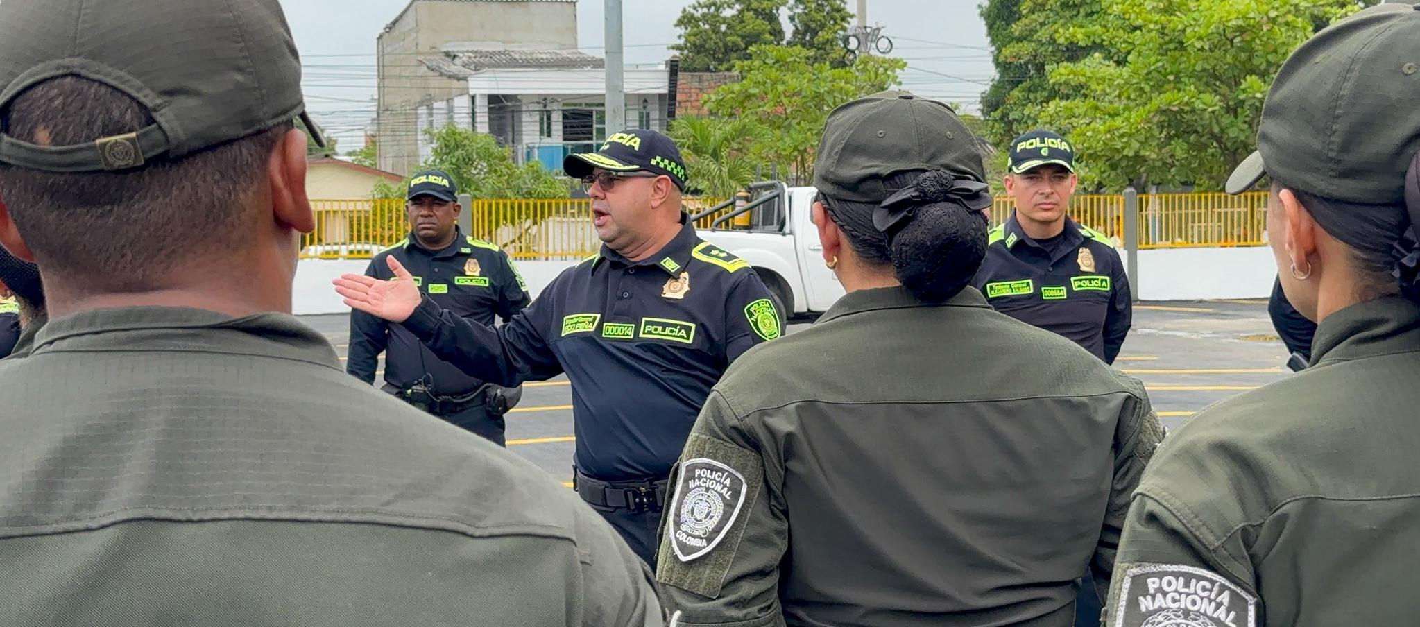 Operativo de la Policía de Cartagena.