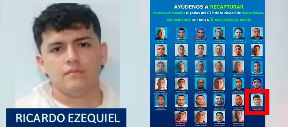 Ricardo Ezequiel Parra Serrano, estaba en el cartel publicado por la Policía