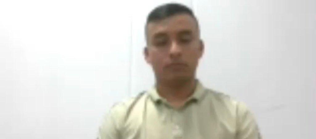 El teniente del Ejército, Leider Ortiz Ortiz.