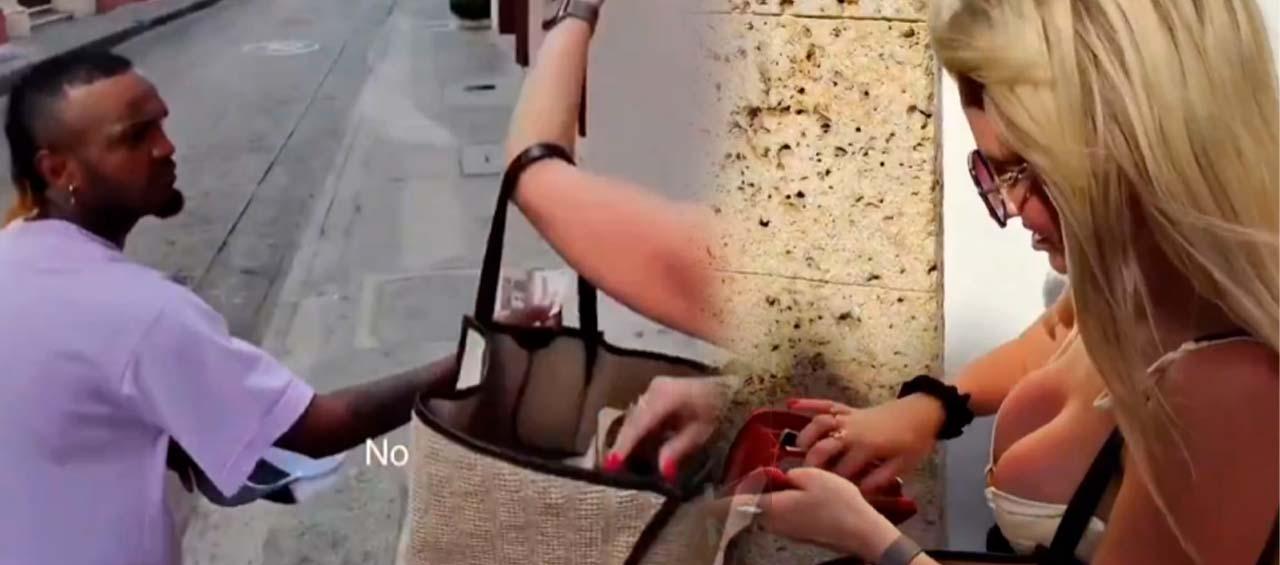 Imágenes de lo que vivió la turista.