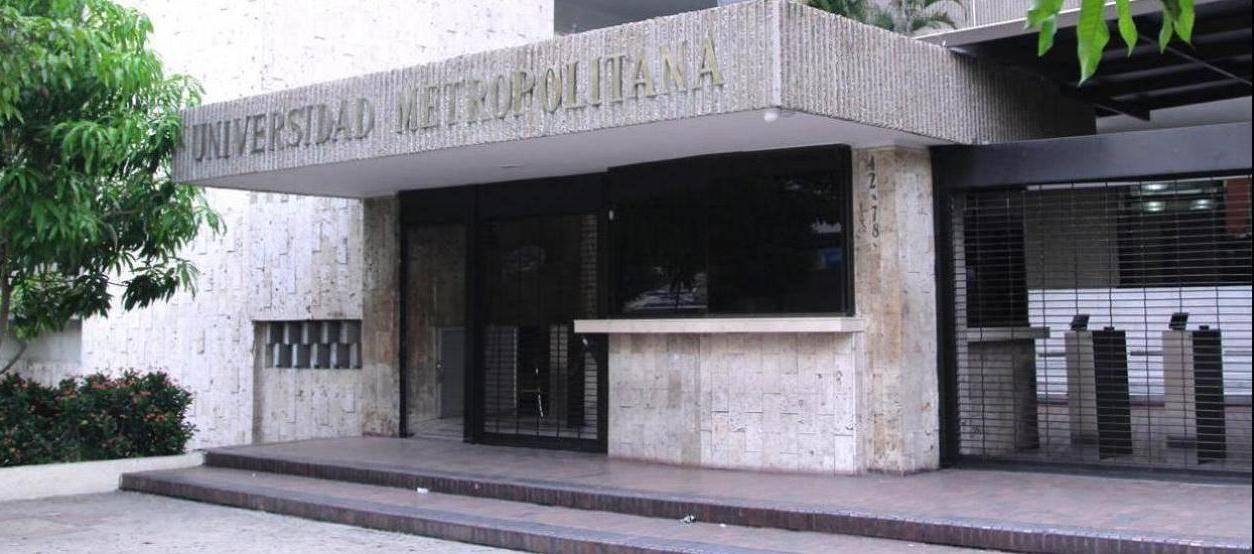 Fachada de la Universidad Metropolitana de Barranquilla. 