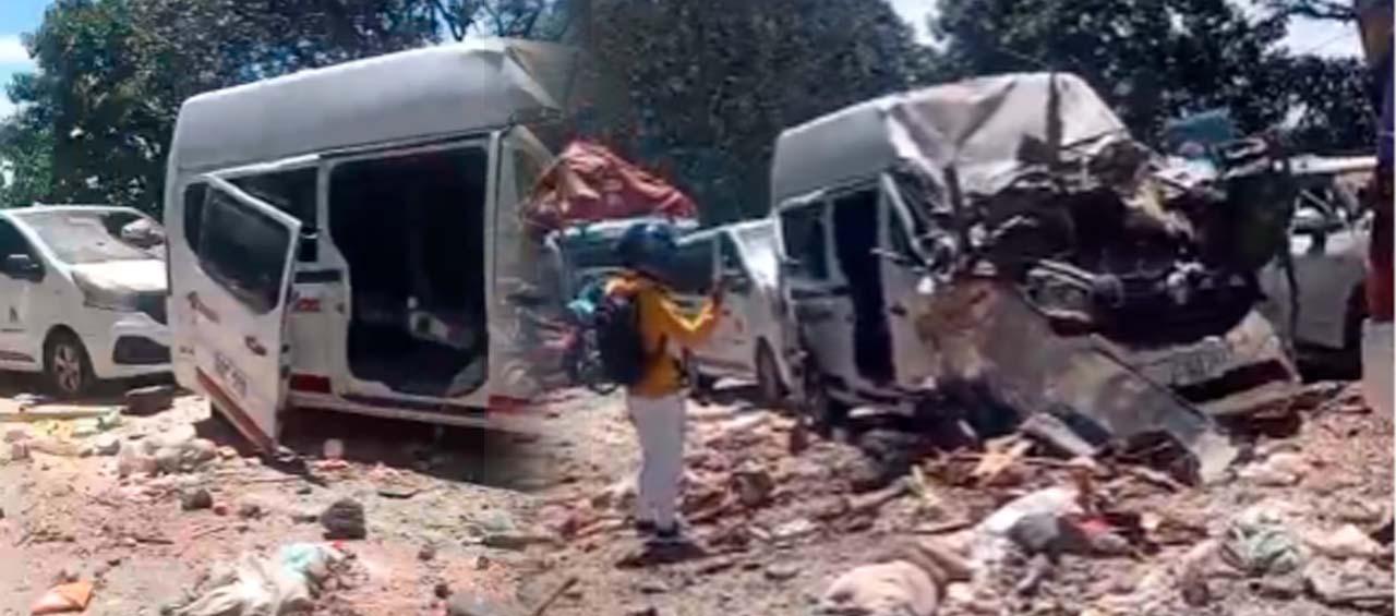 Ataque con cilindros este sábado en la Vía Panamericana, en el Cauca. 