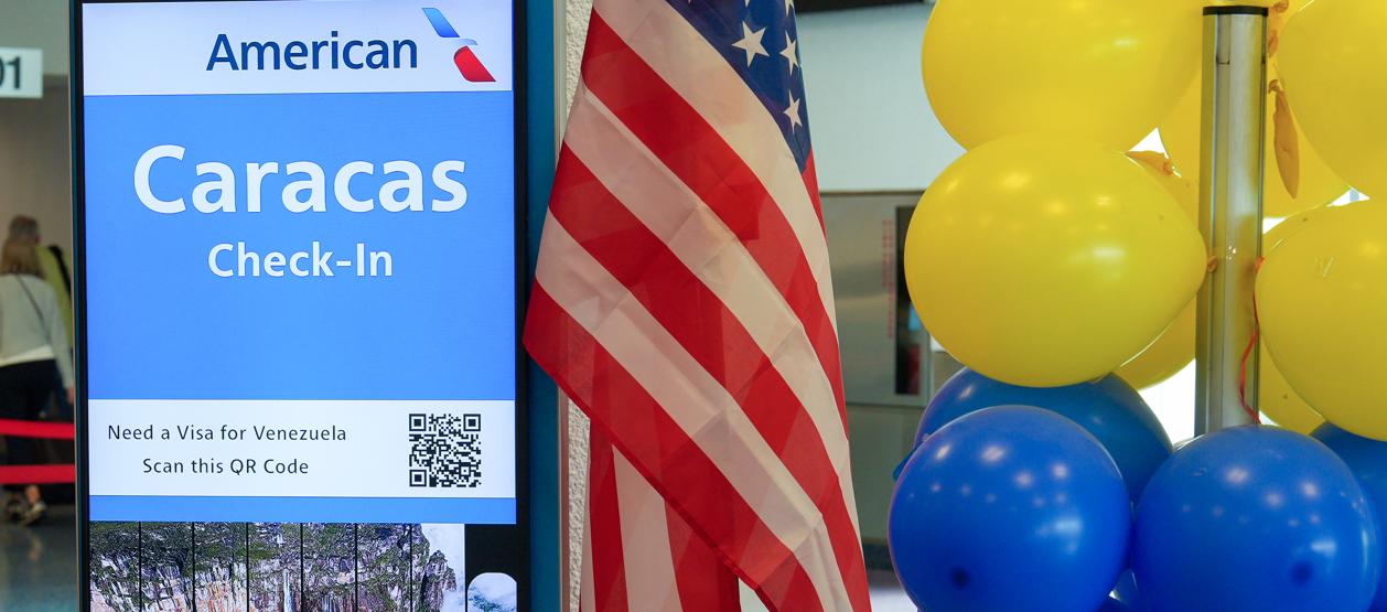 La zona de Check-in en el Aeropuerto Internacional de Miami.
