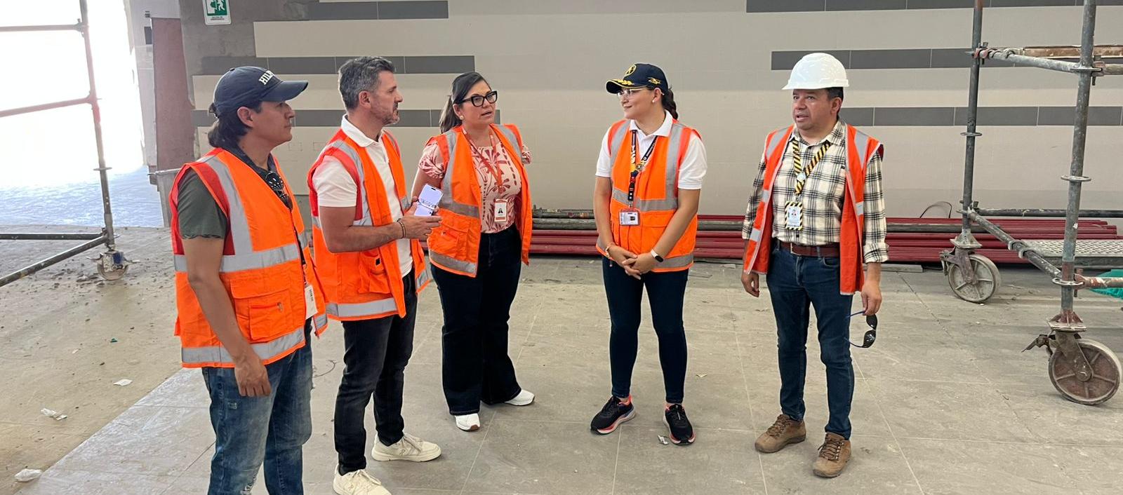 Visita técnica a las obras en el aeropuerto Ernesto Cortissoz de Barranquilla.