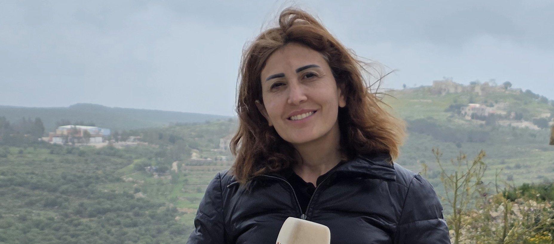 Amal Khalil, periodista asesinada en ataque israelí. 