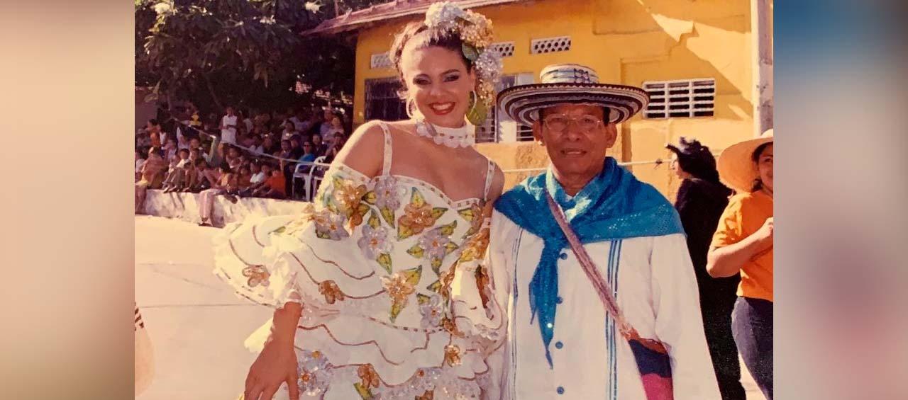 María Gabriela Diago y Pedro 'Ramayá' Beltrán en el Carnaval 2002.